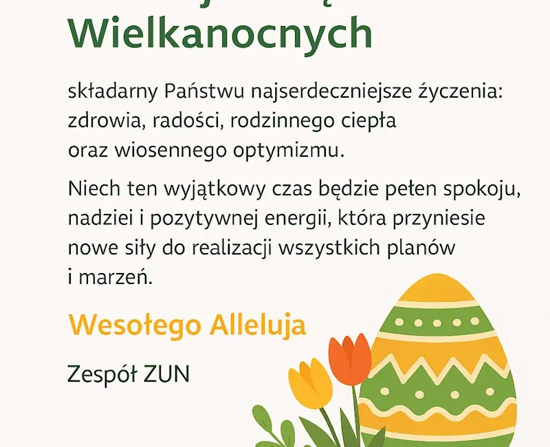 Życzenia z okazji Świąt Wielkanocnych 2025