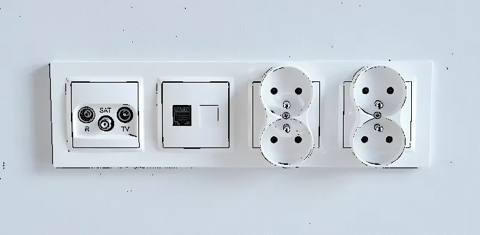 wymiana i przeniesienie gniazda elektrycznego - widok gniazd